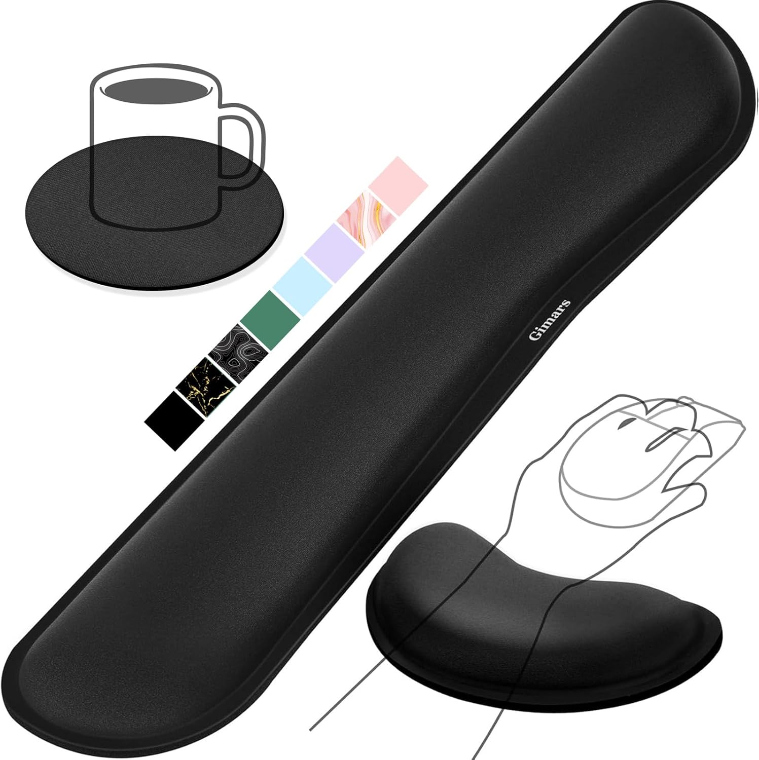 Reposamuñecas de gel para teclado